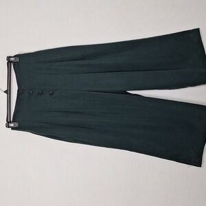 VETTA NEW Classic Emerald Green 100% Tencel Wide Leg Culottes Pants Size 8